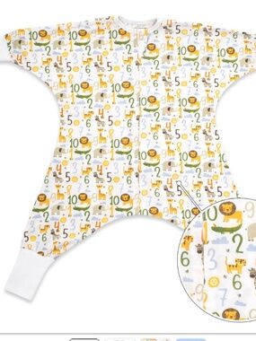 Sleeping Baby 123 Flying Squirrel Pajamas Size 2/3T NWT
